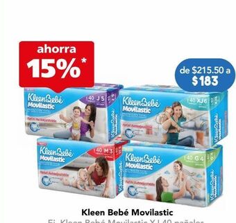 Farmacia San Pablo Kleen bb pañales movilastic xj c/40pzs oferta
