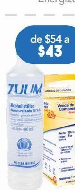 Farmacia San Pablo Zuum alcohol btl c/420ml oferta