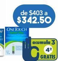 Farmacia San Pablo One touch select plus tiras reac c/50pzs oferta