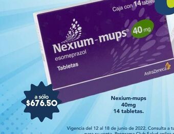 Farmacia San Pablo Nexium mups tab 40mg caj c/14 oferta