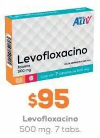 Farmacias Zapotlan Levofloxacino 500mg 7 tabs. oferta