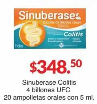 Sinuberase Colitis 20 ampolletas Orales con 5ml