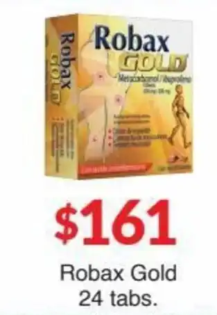 Farmacias Zapotlan Robax Gold 24 tabs. oferta