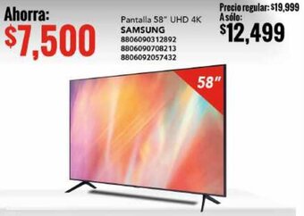 City Club Samsung UHD 4K 58" oferta
