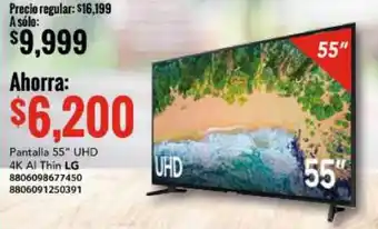 City Club LG UHD 4K Al Thin TV 55" oferta