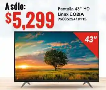 City Club Cobia HD Linux TV 43" oferta
