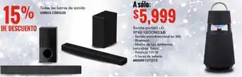 City Club LG Bocina Portátil | RP4B Xboom 3 oferta