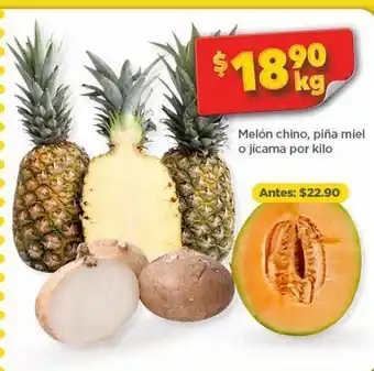Melón chino, piña miel o jicama x kilo