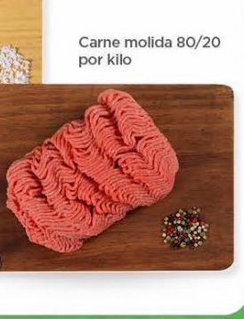 Bodega Aurrerá Carne molida 80/20 por kilo oferta