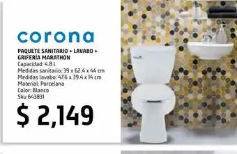 Paquete sanitario 3 piezas marathon
