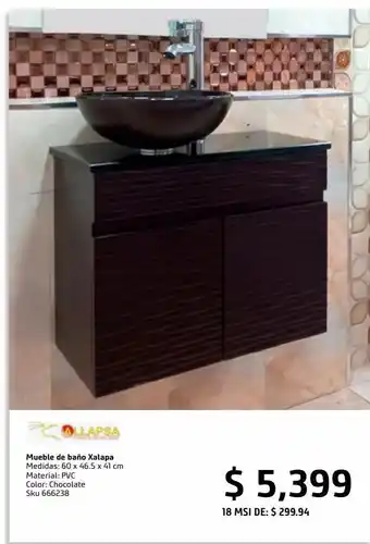 Sodimac Homecenter Mueble de baño xalapa chocolate oferta