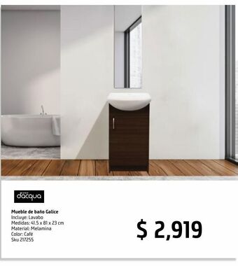 Sodimac Homecenter Mueble de baño galice sin espejo roble dakar oferta