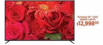 La Comer Pantallas 65" uhd smart lafite oferta