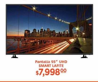 La Comer Pantalla 55" uhd smart lafite oferta