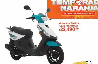 Motoneta italika d125 multicolor