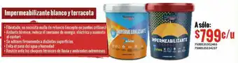 City Club Member's Choice Impermeabilizante Blanco y Terracota oferta