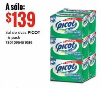 City Club Picot Sal de Uvas 6 pack oferta