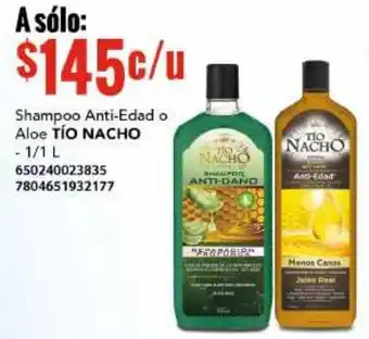 City Club Tío Nacho Shampoo Anti-Edad o Aloe 1L oferta