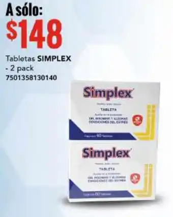 City Club Simplex Tabletas 2 pack oferta