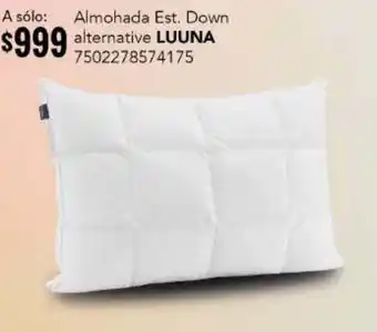 City Club Luuna Almohada Down Alternative oferta