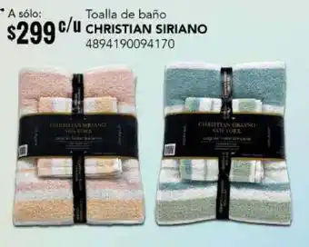 City Club Christian Siriano Toalla de Baño oferta