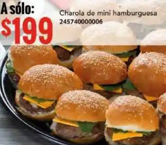 City Club Charola de Mini Hamburguesa oferta
