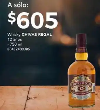 City Club Whisky Chivas Regal 12 años 750ml oferta