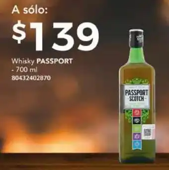 City Club Whisky Passport Scotch 700ml oferta
