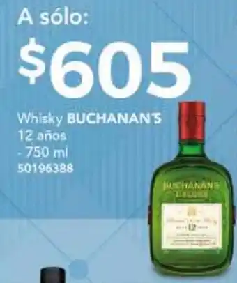 City Club Whisky Buchanan's 12 Años 750ml oferta