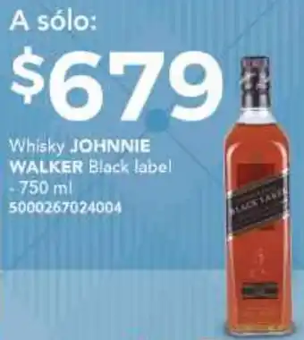 City Club Whisky Johnnie Walker Black Label 750ml oferta