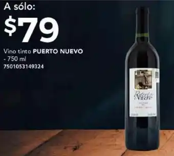Vino Tinto Puerto Nuevo 750ml