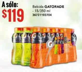 City Club Bebida Gatorade 15/350ml oferta