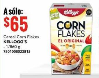 City Club Cereal Corn Flakes Kellogg's 860g oferta