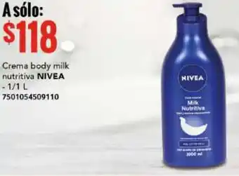 City Club Crema Body Milk Nutriva Nivea 1L oferta