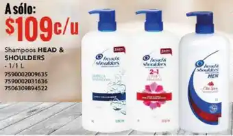 City Club Shampoos Head & Shoulders 1L oferta