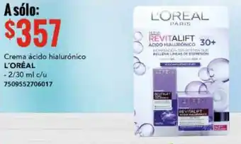 City Club Crema Ácido Hialurónico L'Oréal 2/30ml oferta
