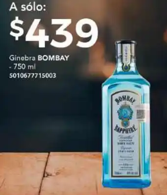 City Club Ginebra Bombay 750ml oferta