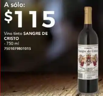 City Club Vino Tinto Sangre de Cristo 750ml oferta