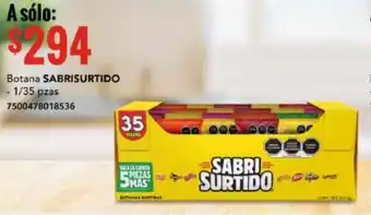 City Club Botana Sabri Surtido 35 pzas oferta