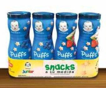 City Club Botana para Bebé Puffs Gerber 4/42g oferta