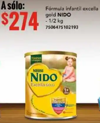 Fórmula Infantil Excella Gold Nido 2kg