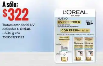 City Club Tratamineto Facial UV Defender L'Oréal 2/40g oferta