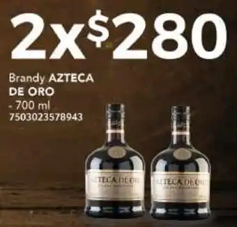 City Club Brandy Azteca de Oro 2/700ml oferta