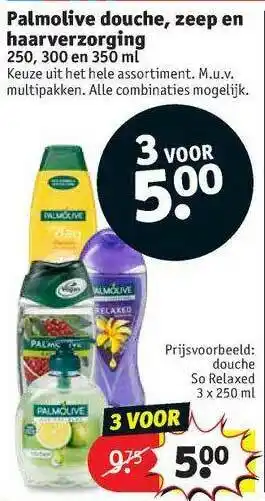 Kruidvat Palmolive Douche, Zeep En Haarverzorging aanbieding