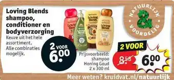 Kruidvat Loving Blends Shampoo, Conditioner En Bodyverzorging aanbieding