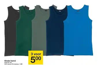 Zeeman Kinder hemd maat 92-128 aanbieding