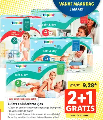 Lidl Luiers en luierbroekjes aanbieding