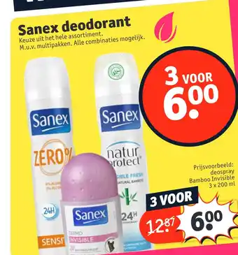 Kruidvat Sanex deodorant 200ml aanbieding