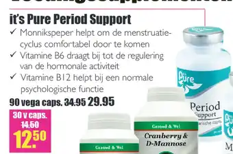 Gezond & Wel it's Pure period support aanbieding