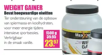 Gezond & Wel Weight gainer aanbieding